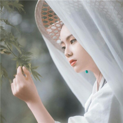 白色古風(fēng)真人頭像女生2020仙氣十足 那冬我們笑得那么一往情深
