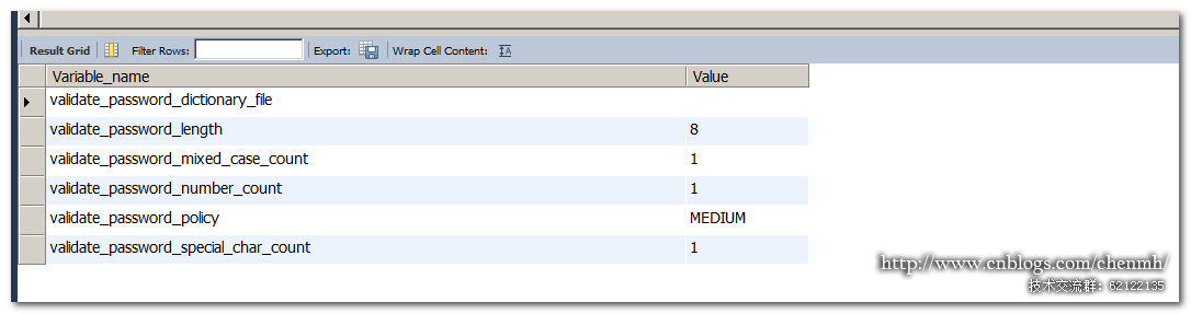 MySQL 密碼增強插件