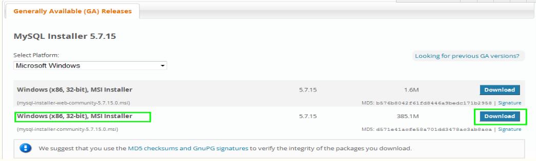 mysql 5.7.15 安裝配置方法圖文教程