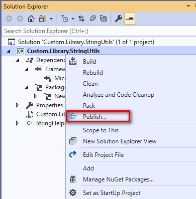 .NET Core中創建和使用NuGet包的示例代碼