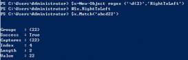 PowerShell正則表達式（Regex）從右往左進行匹配方法代碼實例