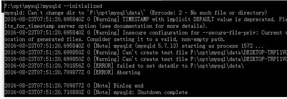 mysql 5.7.13 winx64安裝配置教程