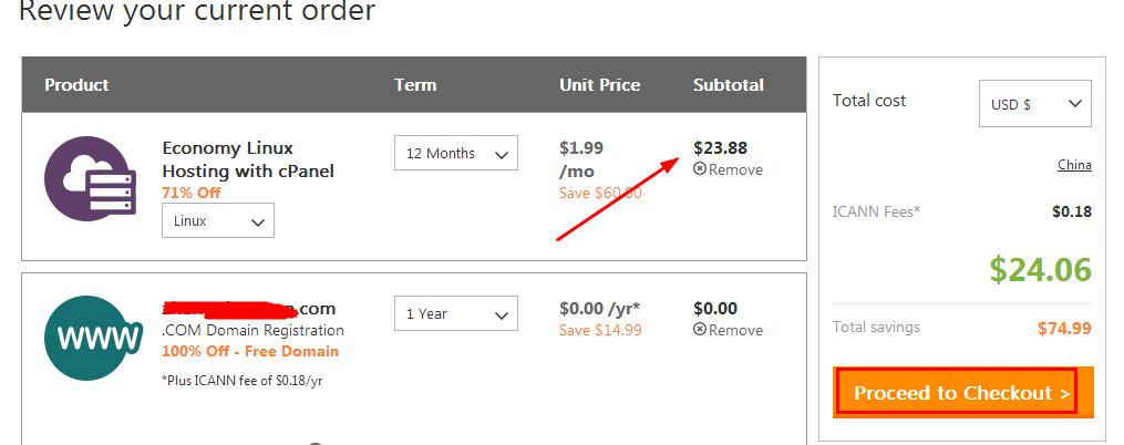 購(gòu)買1.99美元/月 Godaddy優(yōu)惠主機(jī)中文購(gòu)買教程