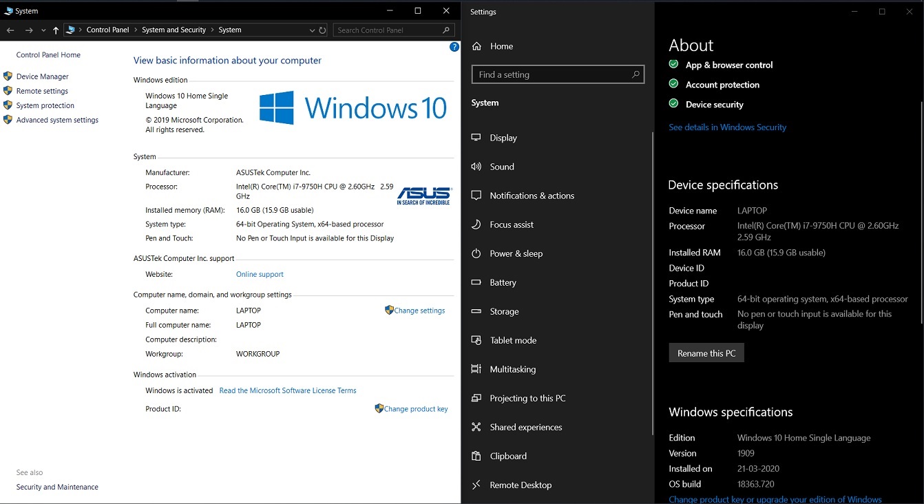 微軟 Win10 經典控制面板 “系統”砍了，正變為現代 “設置”頁面