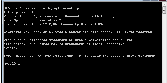 mysql 5.7.12 winx64手動安裝教程
