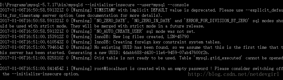 mysql 5.7.17 64bit安裝配置方法圖文教程