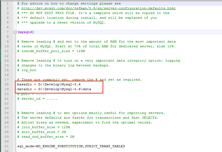 MySQL5.6.31 winx64.zip 安裝配置教程詳解