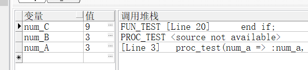 oracle調試存儲過程的過程詳解