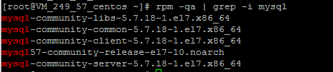 Linux下MySQL5.7.18 yum方式從卸載到安裝過程圖解