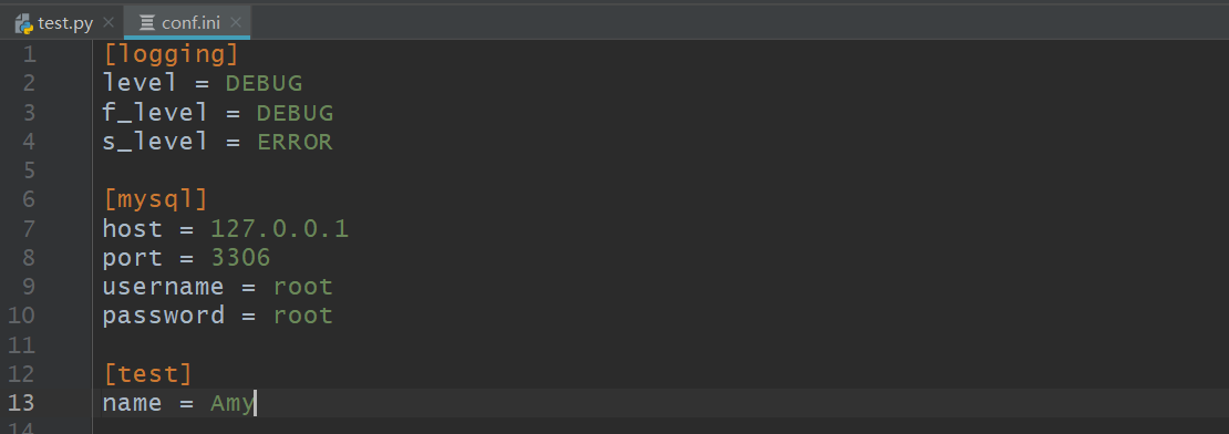 python接口自動化之ConfigParser配置文件的使用詳解