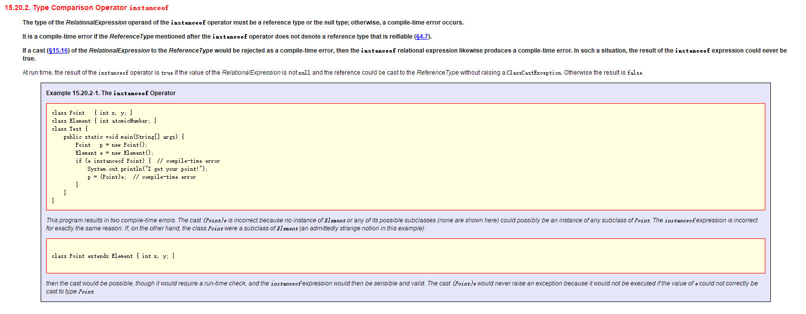 Java關鍵字instanceof用法及實現策略