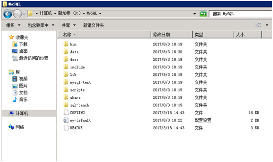 windows server 2008 64位MySQL5.6免安裝版本配置方法圖解