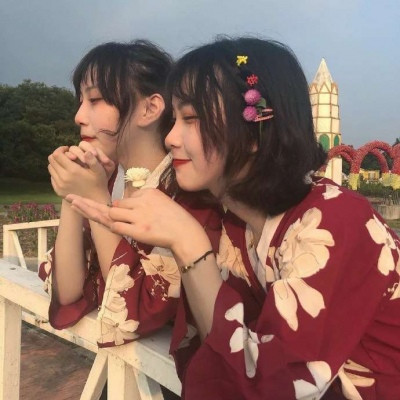 2020小清新閨蜜頭像兩人一對 姐妹做我的小公主吧