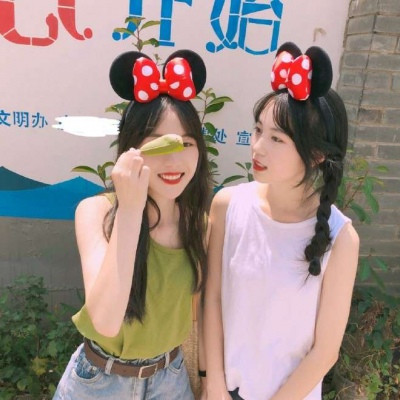 2020小清新閨蜜頭像兩人一對 姐妹做我的小公主吧