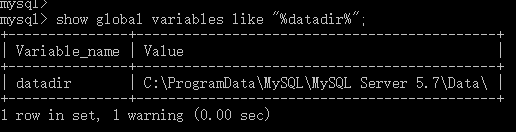 MySQL數(shù)據(jù)文件存儲(chǔ)位置的查看方法