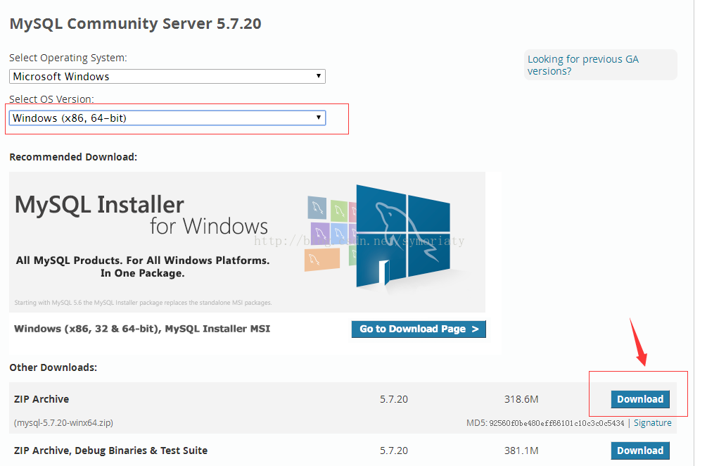 mysql 5.7.20常用下載、安裝和配置方法及簡單操作技巧(解壓版免安裝)