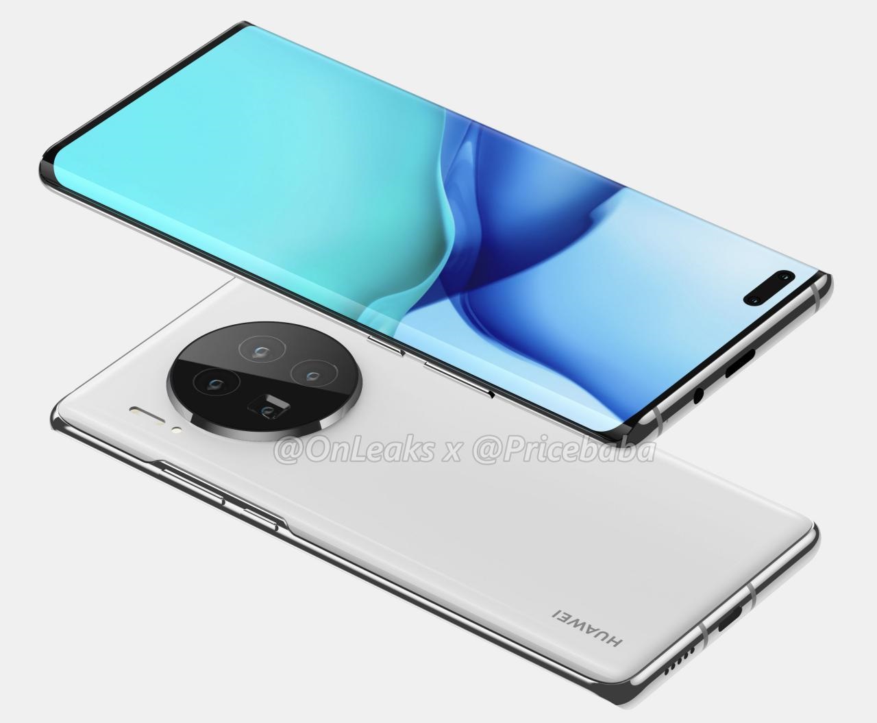 華為 Mate 40 Pro 渲染圖曝光：物理音量按鈕回歸，同時保留環(huán)幕屏虛擬按鈕