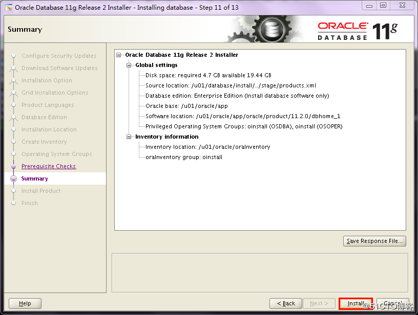 Oracle 11g 數據庫的部署的圖文教程