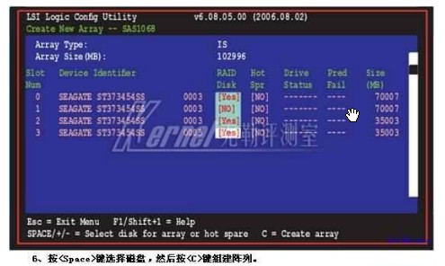 LSI SAS1068 RAID 陣列卡圖文配置教程