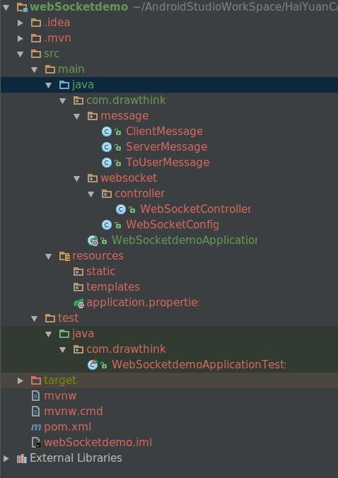 SpringBoot webSocket實現(xiàn)發(fā)送廣播、點對點消息和Android接收