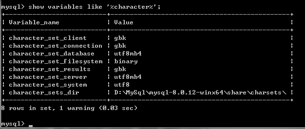 mysql 8.0.12 安裝配置教程