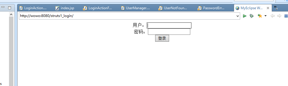 struts1實現簡單的登錄功能實例（附源碼）