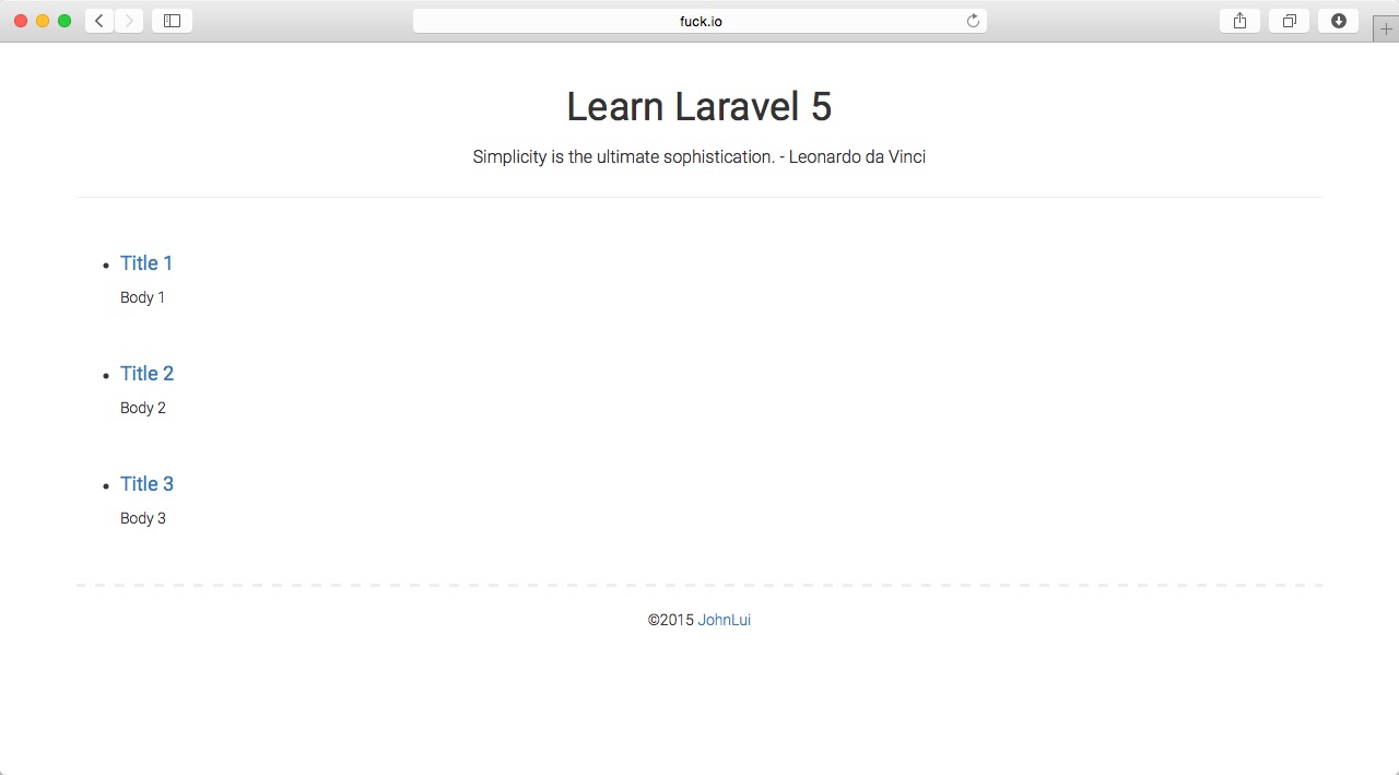 Laravel 5 框架入門（三）