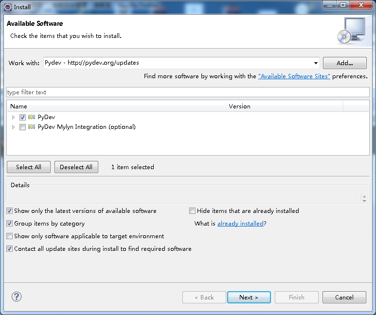 window下eclipse安裝python插件教程