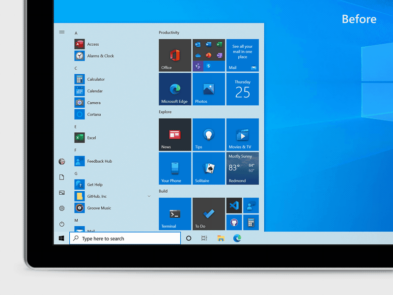 微軟正式推送 Win10 2020 年 10 月更新：全新開(kāi)始菜單