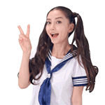 angelababy水手服表情 angelababy微信gif表情