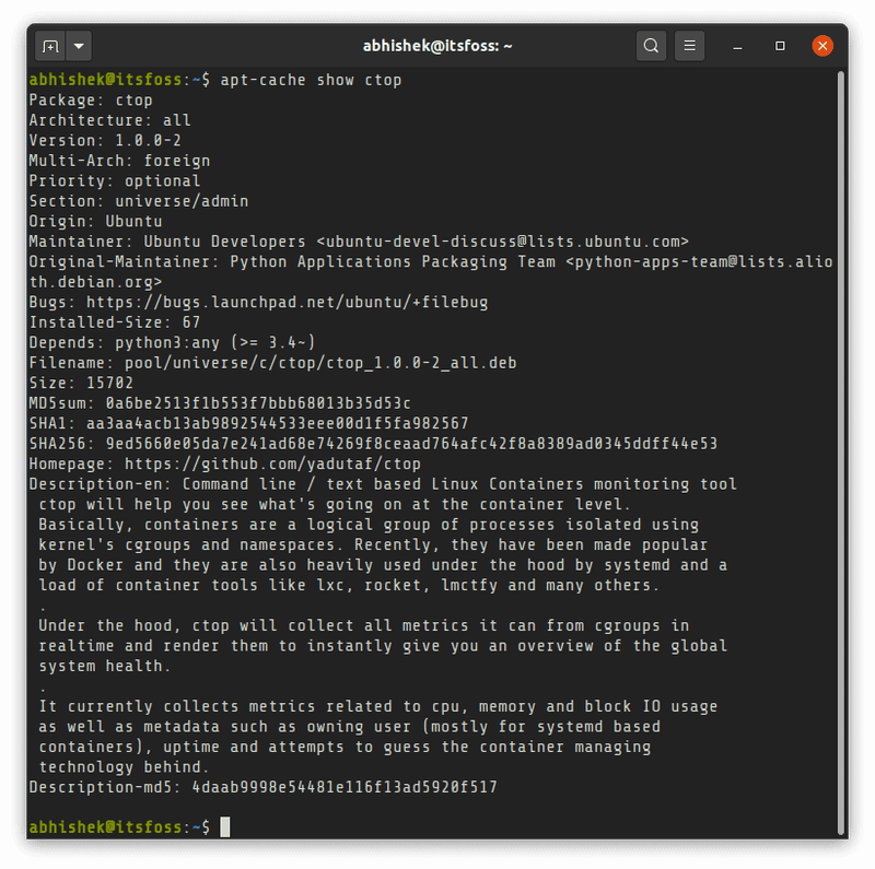 如何在Debian、Ubuntu中使用apt-cache命令