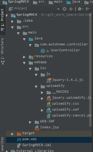 SpringMVC + jquery.uploadify實現上傳文件功能