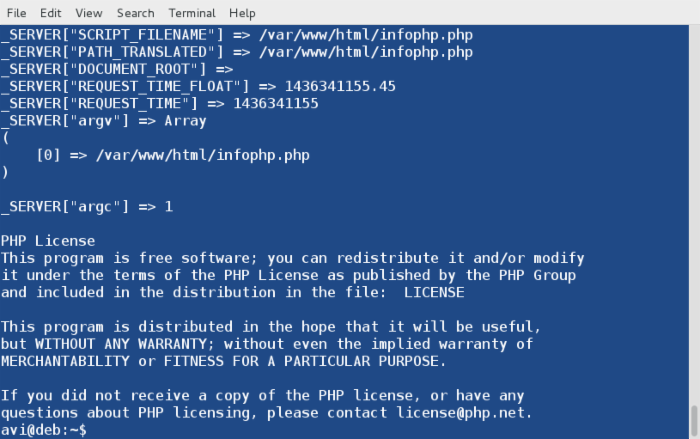 如何通過Linux命令行使用和運行PHP腳本