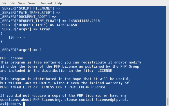 如何通過Linux命令行使用和運行PHP腳本