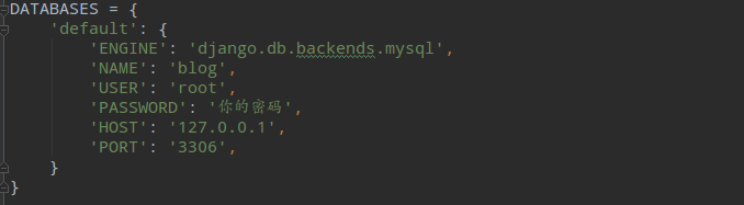在python3環境下的Django中使用MySQL數據庫的實例