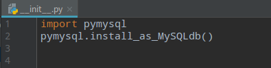 在python3環境下的Django中使用MySQL數據庫的實例