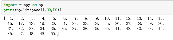 python numpy函數中的linspace創建等差數列詳解