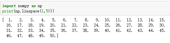 python numpy函數中的linspace創建等差數列詳解