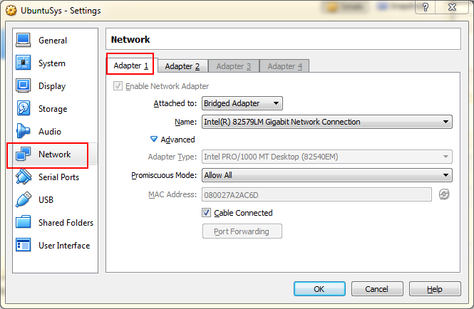 VirtualBox 配置虛擬網卡(橋接),實現主機-虛擬機網絡互通（圖文教程）