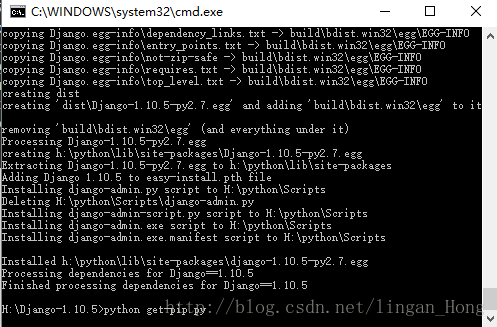 Django在win10下的安裝并創(chuàng)建工程