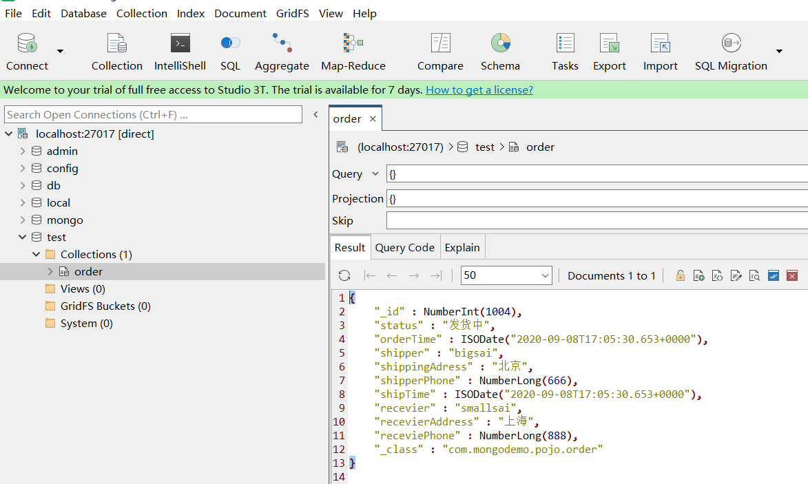 SpringBoot+MongoDB實(shí)現(xiàn)物流訂單系統(tǒng)的代碼