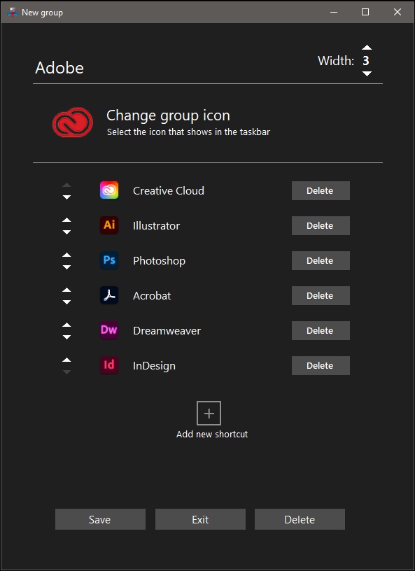 TaskbarGroups：可對 Windows 10 任務欄快捷方式分組的小工具，開源免費