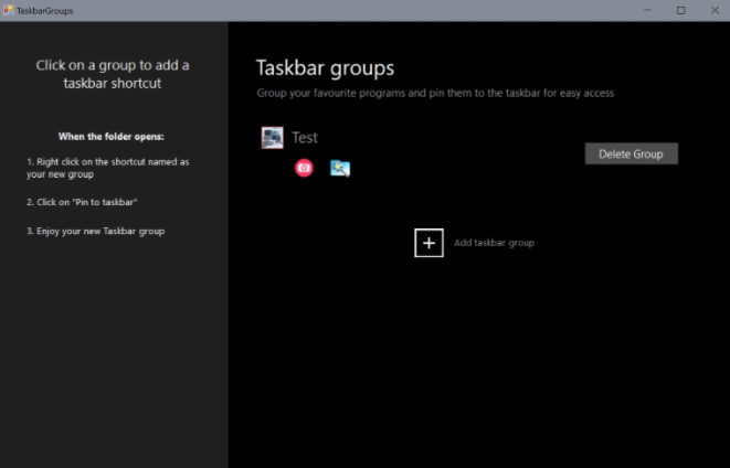 TaskbarGroups：可對 Windows 10 任務欄快捷方式分組的小工具，開源免費