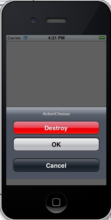 iOS中的表單按鈕選項(xiàng)UIActionSheet常用方法整理