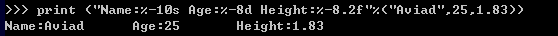 Python格式化輸出%s和%d