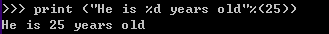 Python格式化輸出%s和%d