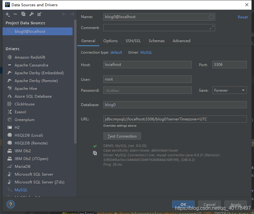 IDEA鏈接MySQL報錯08001和連接成功后不顯示表的問題及解決方法