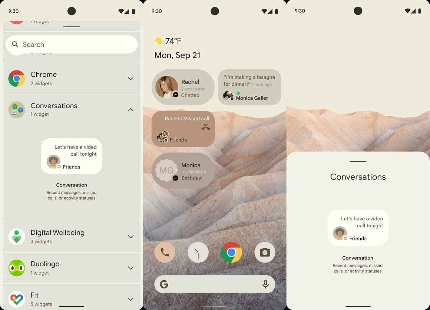 Android 12 新增對話小部件：類似聊天小窗口