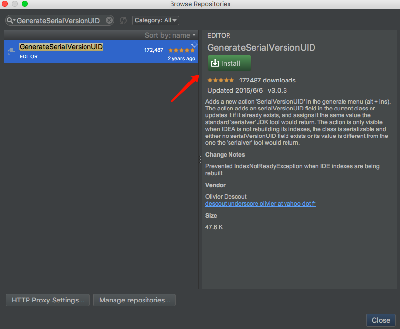 詳述IntelliJ IDEA 中自動生成 serialVersionUID 的方法(圖文)