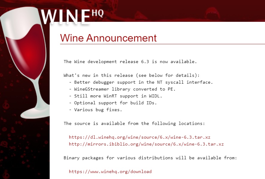 Wine 6.3 正式版發布：修復 Steam 與 iTunes 錯誤問題